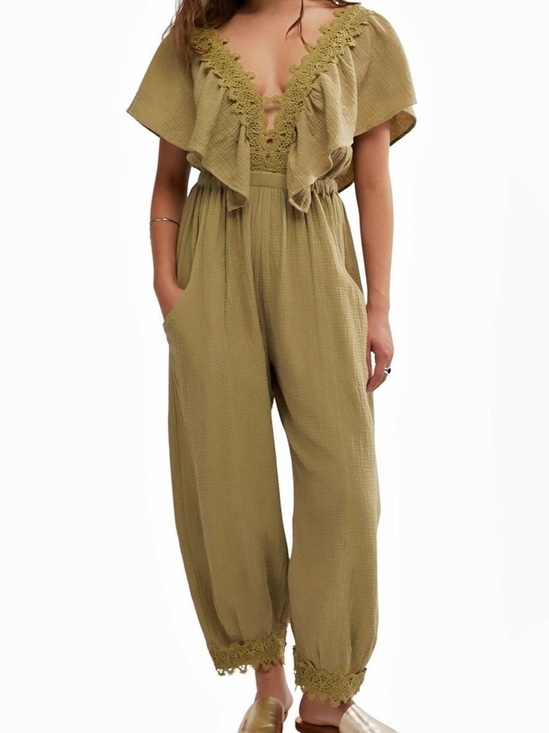Free People Pants - Free People Angela Jumpsuit Green